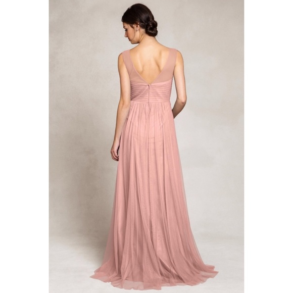 Jenny Yoo Aria Pleated Tulle Bridesmaids Gown - Picture 2 of 3